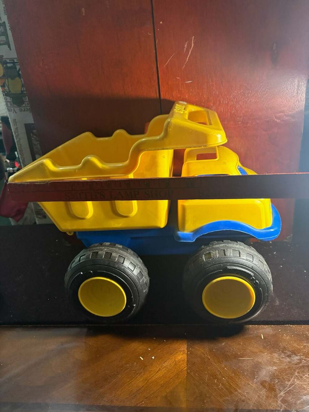 Tonka Plastic Big Dump Truck Yellow and Blue Toy - Picture 7 of 7